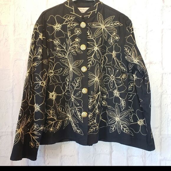 NEW DIRECTION Embroidered Sequin Jacket Blazer - Picture 1 of 11